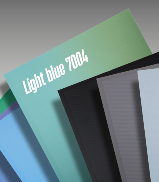 New blue as a colored facade solution