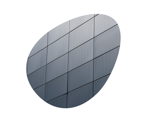 Farbige Solarfassade