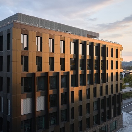 BIPV facade at the Westspitze in Tübingen | DE
